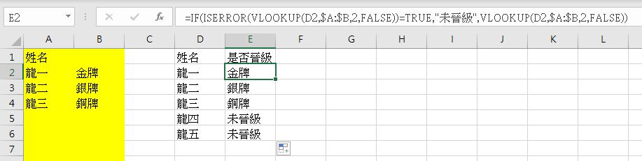 如何讓Excel Vlookup函數不會出現#N/A? IF ISERROR()=TURE與IFERROR函數；IF ISNA()=TURE與IFNA函數 - 儲蓄保險王