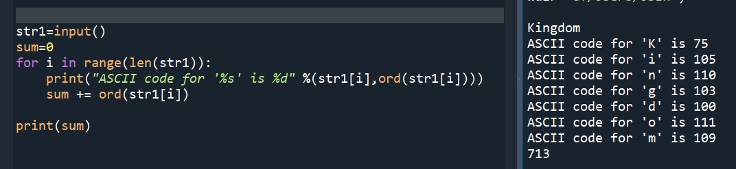 Python TQC考題802 字元對應,ASCII碼ord(), chr(), list(str)會把字串的每一個字母拆分進入list中,string跟list都可以使用index定位,沒有非要將string轉為list, for i in str: i 也可以依序代入str的每一個chr - 儲蓄保險王