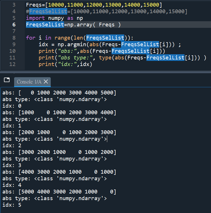 Python numpy.argmin(array) 傳回沿軸最小值的index,參數不能用list,可用numpy.array(),把list轉為array - 儲蓄保險王
