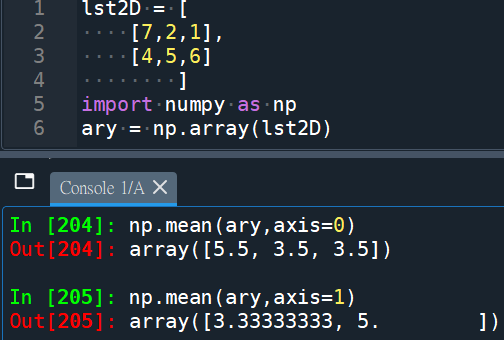 Python data = numpy.zeros( (4,6,2), dtype=float) ; print(data.shape); min0 = numpy.min(a,axis=0) ; min1 = numpy.min(a,axis=1) #2次沿軸1 ; numpy.average() ;array的軸向 - 儲蓄保險王