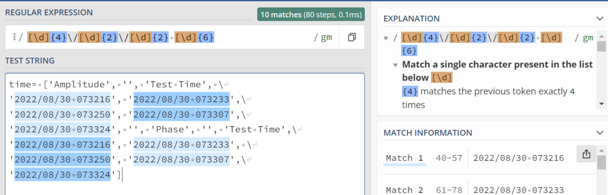 Python: Regular Expression 正規表示法 正則表達式 import re ; pattn = "[d]{4}/[01][d]/[0123][d] [d]{6}" ; match = re .search (pattn,text) .group() - 儲蓄保險王