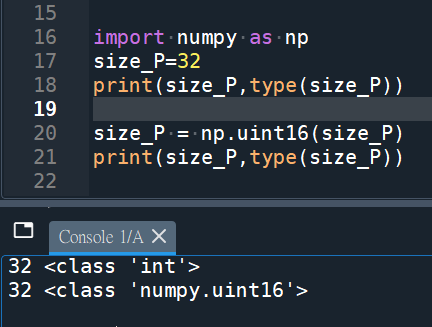 Python import numpy ; numpy.array (list, dtype = numpy.int16); typing : np.ndarray - 儲蓄保險王