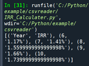 Python如何讀取csv檔? csv.reader(f) , 如何計算IRR? numpy_financial.irr() 免費下載IRR計算機,如何寫入csv檔? csv.writer(f).writerows(2D List) ; if not os.path.exists(folder): os.makedirs(folder) - 儲蓄保險王