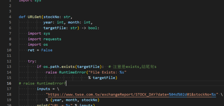 Python網路爬蟲requests 如何下載台灣證交所的opendata? rawData = requests. get (inputs) #<Response [200]> - 儲蓄保險王