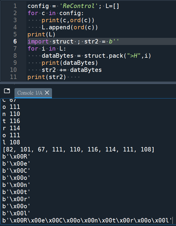 Python .encode() 字符串編碼與轉換,ord()函數求得chr的ASCII碼,struct.pack() - 儲蓄保險王