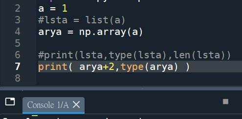 Python: 對純量(整數int,浮點數float)取list()跟array()會如何? numpy.array(scalar) ; list(scalar), 2D array的運算 - 儲蓄保險王