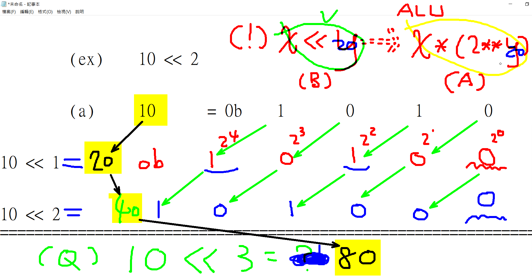 Python逐位元運算(bitwise operation),或or | , 且and & , 互斥或xor ^ , 反向~ ;位元左移 x ...