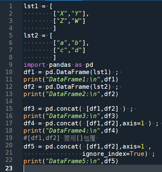 python-pandas-dataframe-pandas-concat-df1-df2-axis-1-ignore-index-true-append