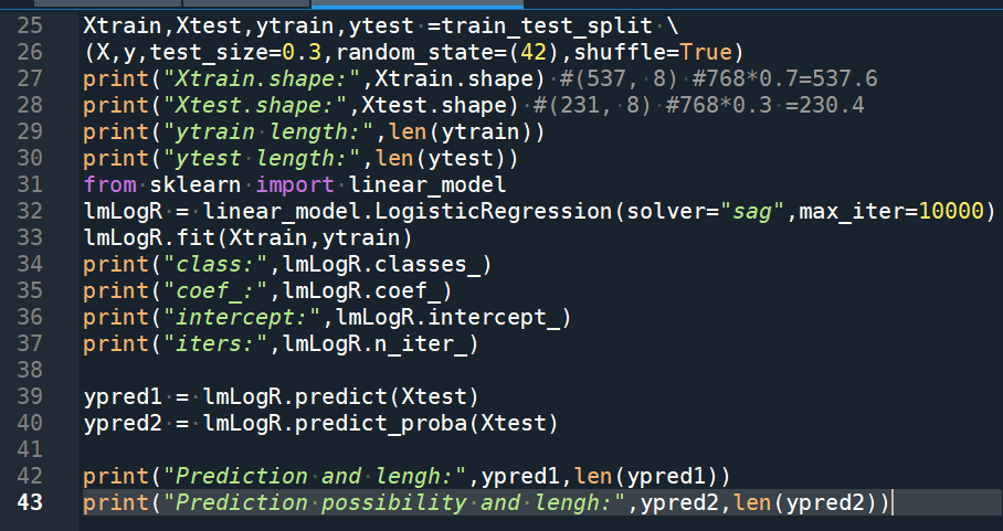 Python機器學習: train_test_split() 切割資料為訓練資料跟測試資料; 二元分類 ; 邏輯迴歸 (Logistic Regression); from sklearn.model_selection import train_test_split ; lmLogR= linear_model.LogisticRegression(solver=”sag”, max_iter=10000) - 儲蓄保險王