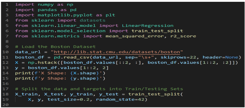 Python機器學習: train_test_split() 切割資料(波士頓地區房價)為訓練資料跟測試資料; from sklearn.model_selection import train_test_split ; xtrain, xtest, ytrain, ytest = train_test_split(x, y, test_size=0.3, random_state=42, shuffle=True) - 儲蓄保險王