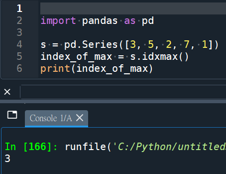Python: pandas.Series 如何求得最大值的index? pandas.Series.idxmax() - 儲蓄保險王