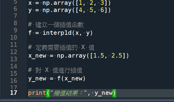 Python: 如何用scipy.interpolate做內插? from scipy.interpolate import interp1d ; f = interp1d(x, y) ; 如何用numpy.polyfit() 做外插? - 儲蓄保險王