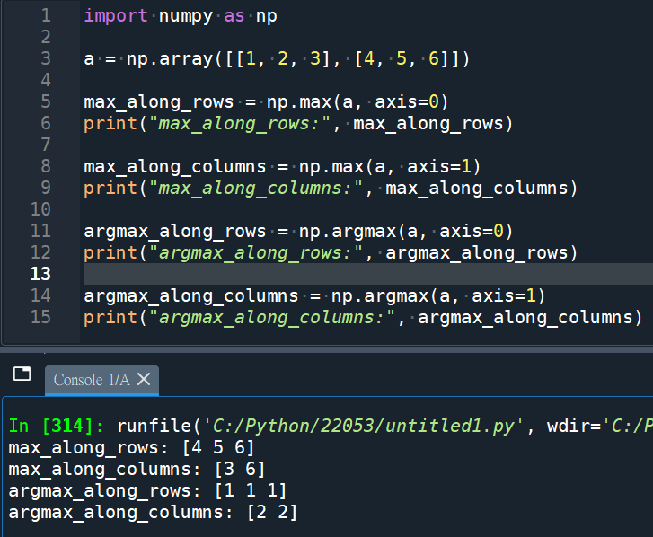 Python: numpy.mean(arry2d , axis=0) ; axis參數如何用? numpy.max() ; numpy.min() ; numpy.argmax() #沿軸max的index; numpy.argmin() #沿軸min的index - 儲蓄保險王