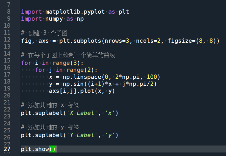 Python: matplotlib繪圖如何共用x axis, y axis, x label, ylabel? fig, axs = plt ...
