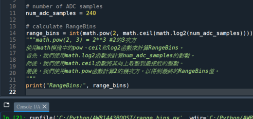 Python: 如何向上取整到最接近的2的幾次方? range_bins = int(math.pow(2, math.ceil( math.log2(num_adc_samples) ))) - 儲蓄保險王