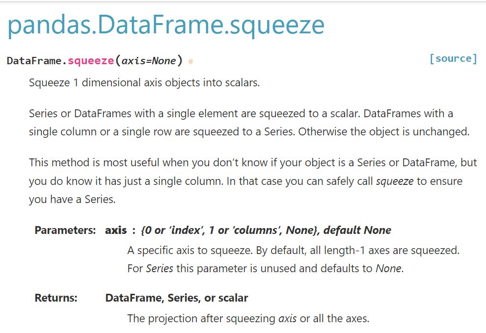 Python:如何確保只有單欄資料的變數,其型態是 pandas.Series 而非單欄的DataFrame? pandas.DataFrame.squeeze() ; df.set_index() 將兩欄的df,其中一欄設為index後,其型態是單欄的DataFrame還是Series? - 儲蓄保險王