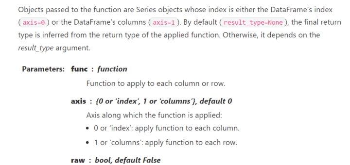 Python: 如何用 pandas.DataFrame.apply 讓DataFrame增加新的一欄 ; df[“mean”] = df.apply( np.mean, axis=1) ; DataFrame.apply(func, axis=0, raw=False, result_type=None, args=(), **kwargs) - 儲蓄保險王