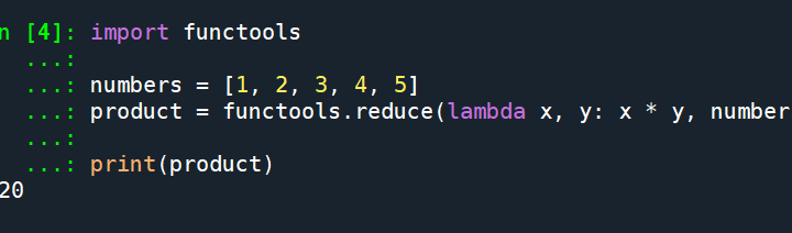 Python: 如何使用functools.reduce逐步縮減可迭代對象,合併為單個結果? import functools; product = functools.reduce( lambda x, y: x * y, numbers) ; reduce(function, sequence [, initial]) -> value ; map(function, iterable) ; filter(function, iterable) ; map ; filter - 儲蓄保險王