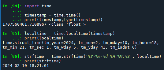 Python中的時間處理簡介; timestamp: float = time.time() #獲取時間戳; localtime = time.localtime( timestamp ) #獲取localtime; strftime = time.strftime('%Y-%m-%d %H:%M:%S', localtime) #獲取strftime #str format time - 攝影或3C - 儲蓄保險王