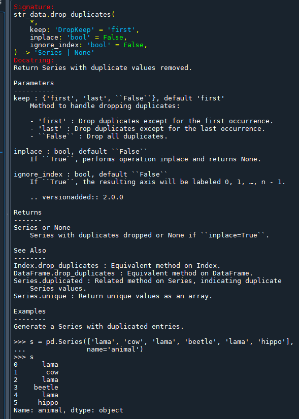 Python: pandas.Series如何只保留str,去除重複值？#Series.apply( function )逐元素應用function運算 #DataFrame.apply( function )逐Series應用function運算 .drop_duplicates() 跟.unique()有何差別? - 儲蓄保險王