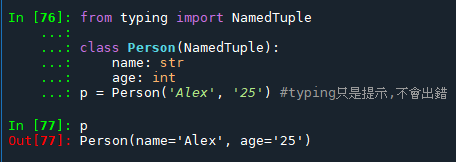 Python: namedtuple(可用屬性名或index拜訪元素)與tuple(只能用index拜訪元素)有何差異?namedtuple vs dict - 儲蓄保險王