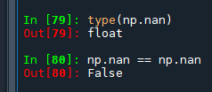 Python: 如何檢查NaN（Not a Number）? 為什麼 np.nan == np.nan 返回 False? numpy.isnan() ; pandas.isna() ; pandas.isnull() ; np.isnan() 只能處理數值型資料(np.nan) ; pd.isna() , pd.isnull() 除了np.nan以外,還可以處理None, pd.DataFrame, pd.Series - 儲蓄保險王