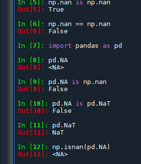 Python: numpy.nan 與 pandas.NA ,pandas.NaT 有何差別? numpy.isnan() 只能判斷float的np.nan; pandas.isna()不只可以判斷np.nan 還可以判斷pd.NA ,pd.NaT, None - 儲蓄保險王