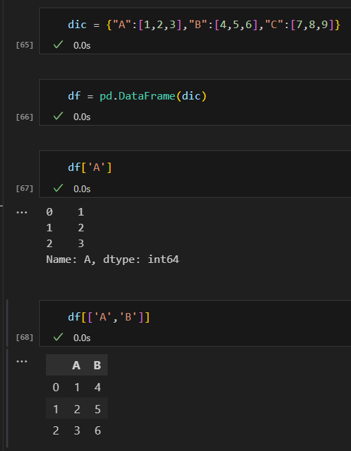 Python: pandas.DataFrame (df) 的取值: df [單一字串] 或df [list_of_strings] 選取一個或多個columns; df [切片] 或 df [bool Series] 選取多個rows - 儲蓄保險王