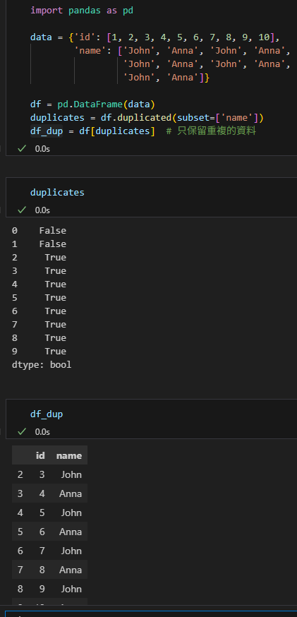 Python Pandas GroupBy 的 size 陷阱：為什麼你的計數結果總是不對？如何計算重複次數? duplicates = df.duplicated( subset = ['name'] ) - 儲蓄保險王