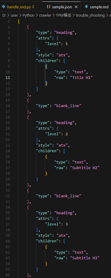 Python 如何用 Mistune 將 Markdown (md)轉成 AST (Abstract Syntax Tree , 抽象語法樹)並匯出成 JSON; markdown = mistune.create_markdown( renderer='ast' ) - 儲蓄保險王
