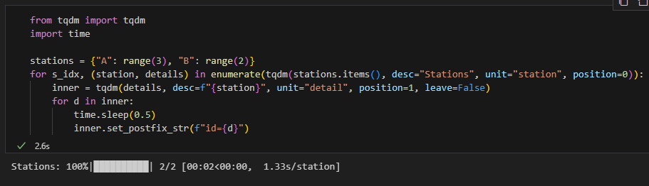 3 分鐘上手Python tqdm:用最少改動給 Python 迴圈加上進度條; tqdm : "time queue data manager"(時間隊列數據管理器) - 儲蓄保險王