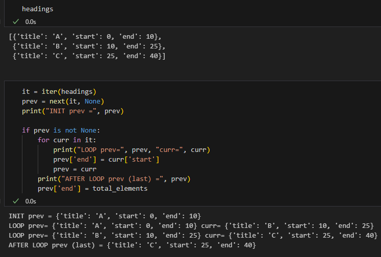 Python: 用 zip 將「起點列表」轉成區間結束點：從 starts 推導 end ; next() 與 迭代器iter - 儲蓄保險王