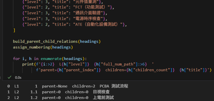 Python 堆疊演算法入門：用 namedtuple 解析 PCBA 測試流程階層;章節編號連續化 - 儲蓄保險王