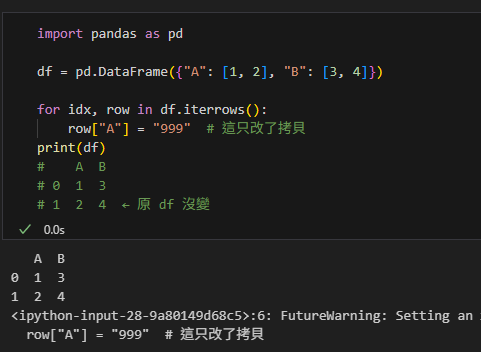 Python pandas iterrows:為什麼你改 row 沒有效果?正確更新 DataFrame 的方法 - 儲蓄保險王