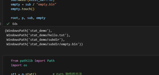 Python 入門教學：用 Path.stat() 與 os.stat() 讀懂檔案資訊; from pathlib import Path ; type(p).__name__ #'WindowsPath'; p.stat().st_size == os.stat(p).st_size == os.path.getsize(p) - 儲蓄保險王