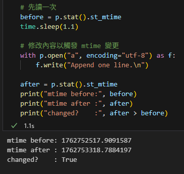 Python 入門教學:用 Path.stat() 與 os.stat() 讀懂檔案資訊; from pathlib import Path ; type(p).__name__ #'WindowsPath'; p.stat().st_size == os.stat(p).st_size == os.path.getsize(p) - 儲蓄保險王
