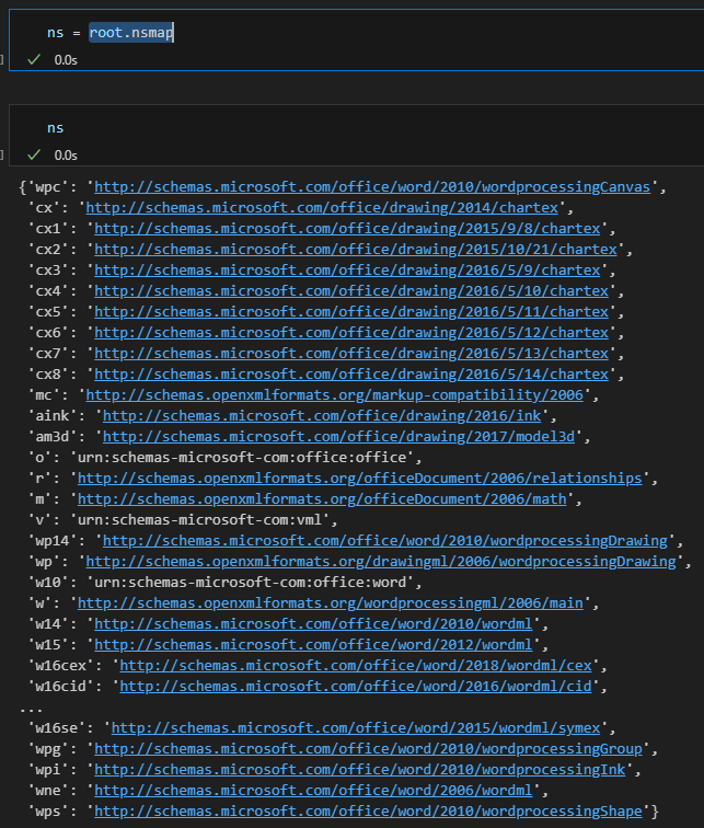 Python × lxml.etree：從 Word OOXML 讀、查、改、寫的實戰筆記; from lxml import etree ; parser = etree.XMLParser() ; root = etree.fromstring(xml.encode("utf-8"), parser=parser) #（根節點）; print(etree.tostring(root, encoding="unicode", pretty_print=True)) #encoding="unicode"輸出str ; "utf-8"輸出bytes,漂亮顯示 - 儲蓄保險王
