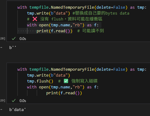 Python tempfile 模組完全指南：安全管理臨時檔案的最佳實踐; import tempfile ; tempfile.gettempdir() ; tempfile.template ; os.access(temp_dir, os.W_OK) ; with tempfile.NamedTemporaryFile() as tmp #有檔名的臨時檔案 ; with tempfile.TemporaryDirectory() as tmpdir #臨時資料夾 ; with tempfile.TemporaryFile() as tmp #無檔名的臨時檔案 - 儲蓄保險王