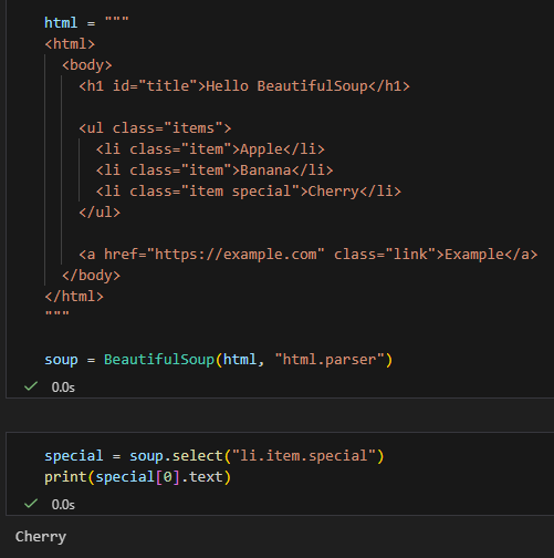 Python 網頁解析入門：BeautifulSoup 的 find vs select_one; find_all vs select ; Python 風格 vs CSS selector (支援 #id, .class, 層級選擇); from bs4 import BeautifulSoup - 儲蓄保險王