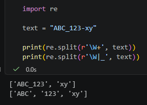 Python 正規表達式教學：看懂 re.split()、W|_ 與 flags=re.ASCII # w代表 word character ~ [A-Za-z0-9_] - 儲蓄保險王